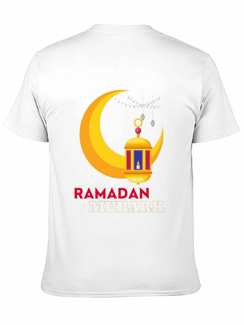 Ramadan Mubarak Graphic Tee - Festive Crescent Moon Design