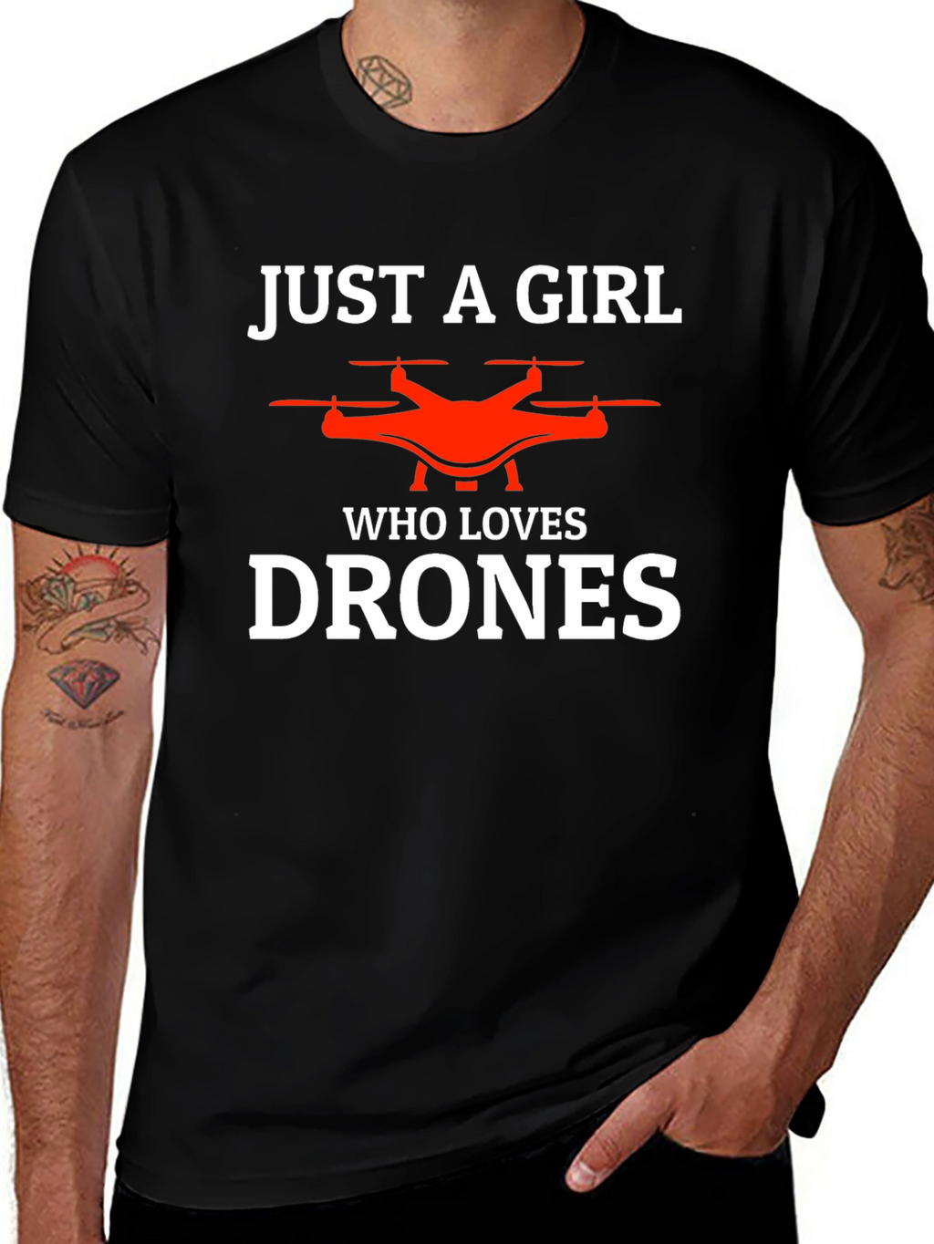 Just a Girl Who Loves Drones T-Shirt
