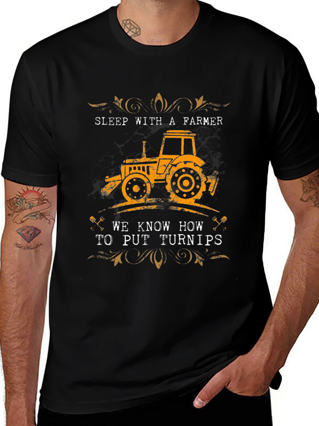 Sleep With A Farmer Graphic T-Shirt