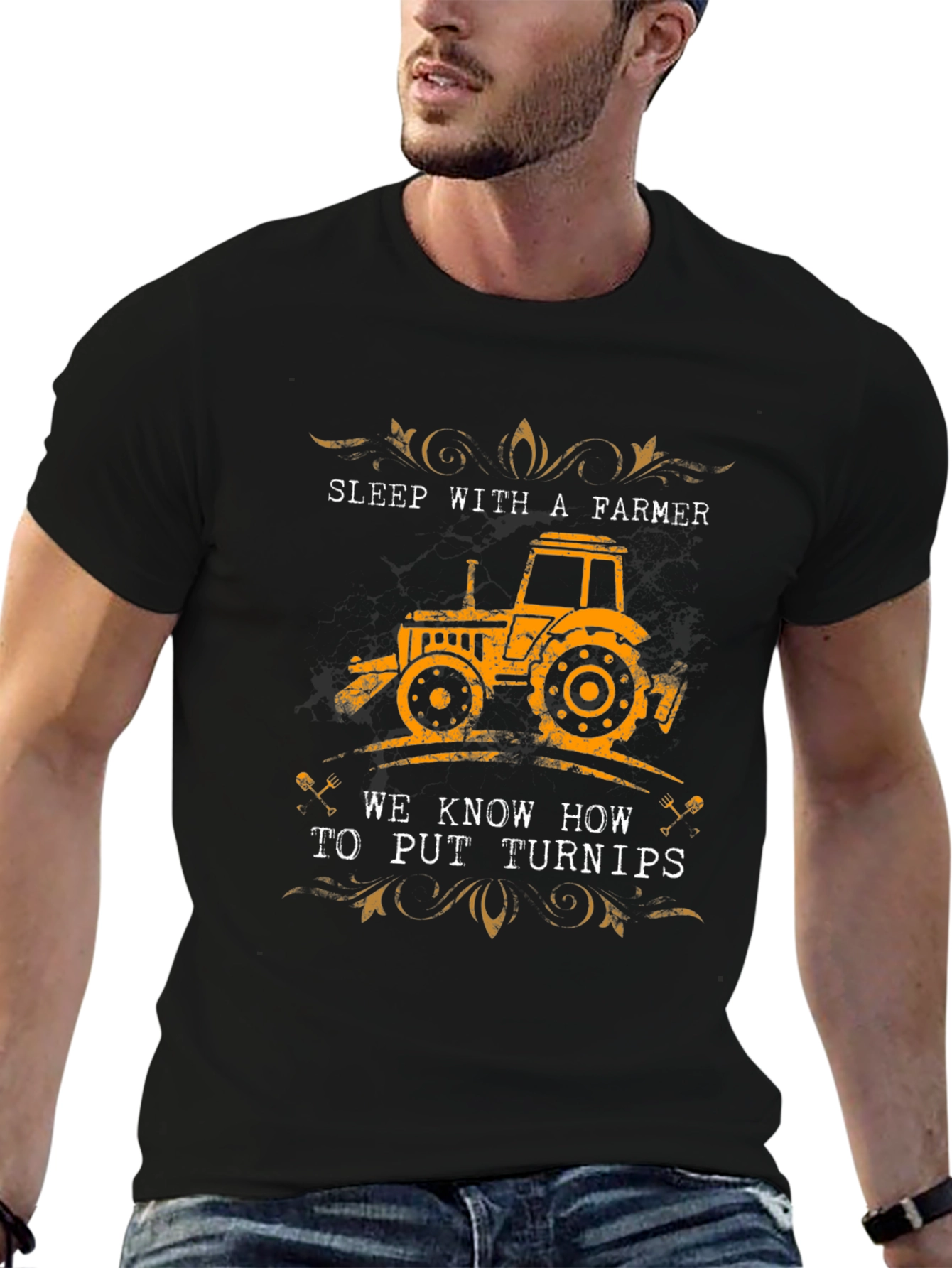 Sleep With A Farmer Graphic T-Shirt
