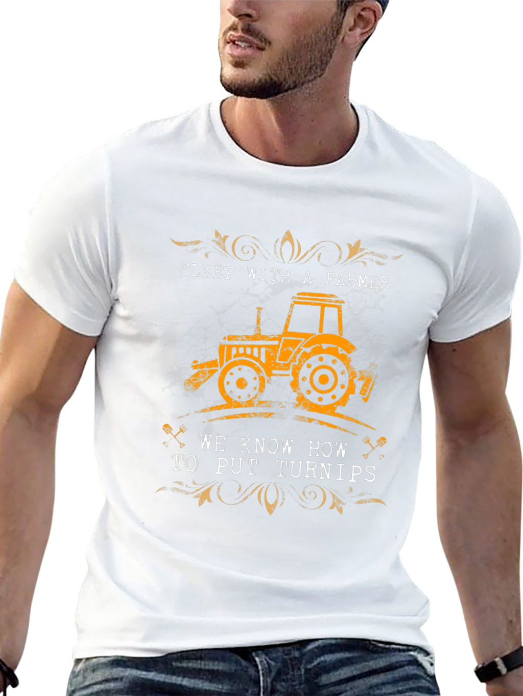 Sleep With A Farmer Graphic T-Shirt