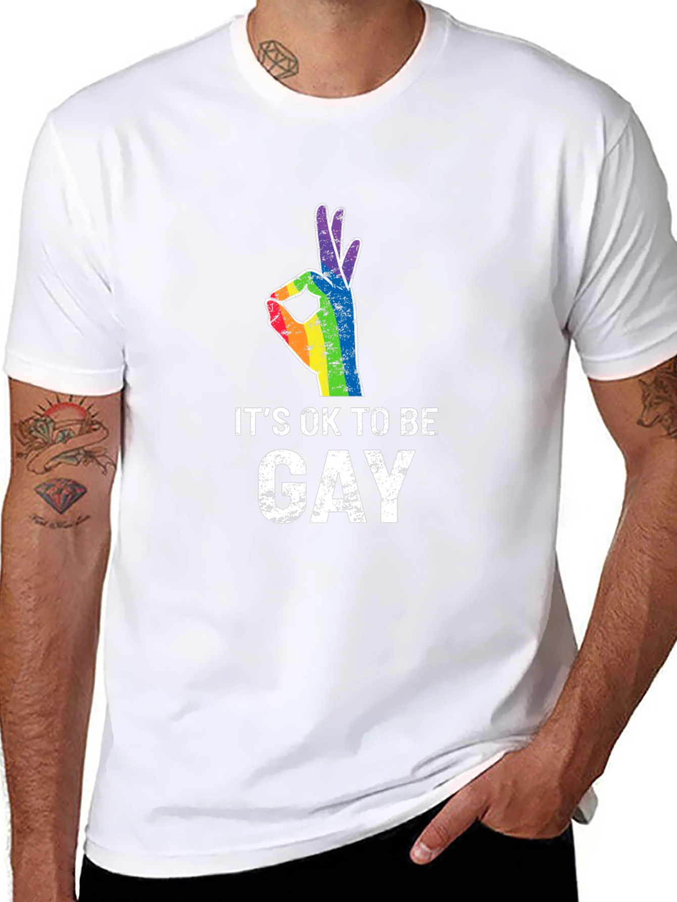 Its Ok To Be Gay T-Shirt Pride LGBTQ