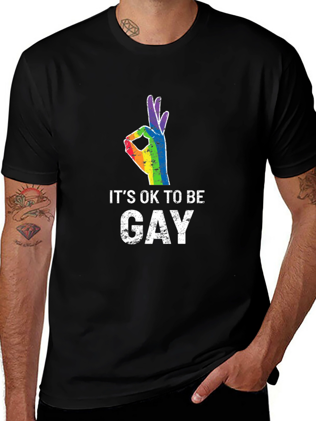 Its Ok To Be Gay T-Shirt Pride LGBTQ