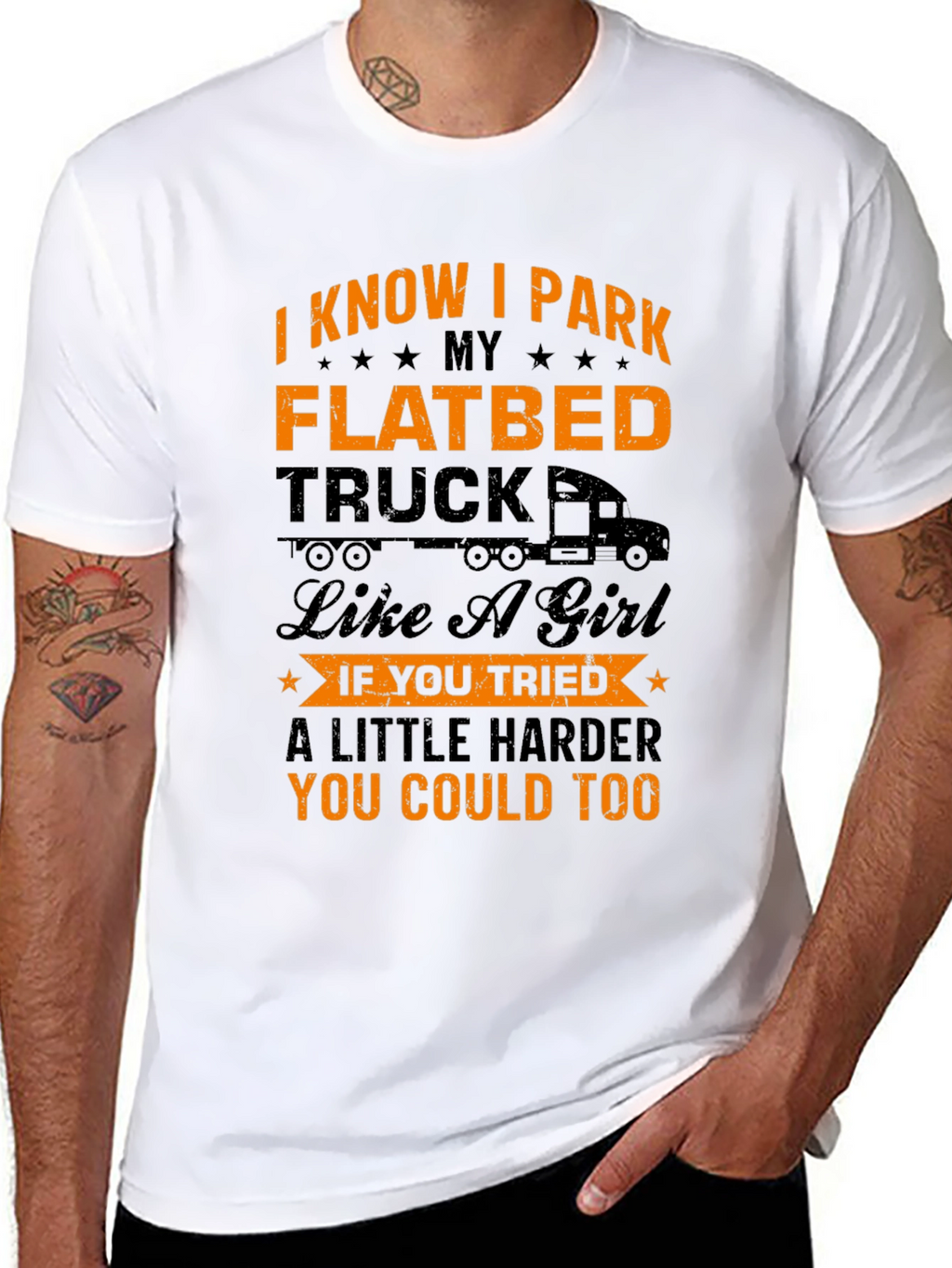 Funny Flatbed Truck Driver T-Shirt