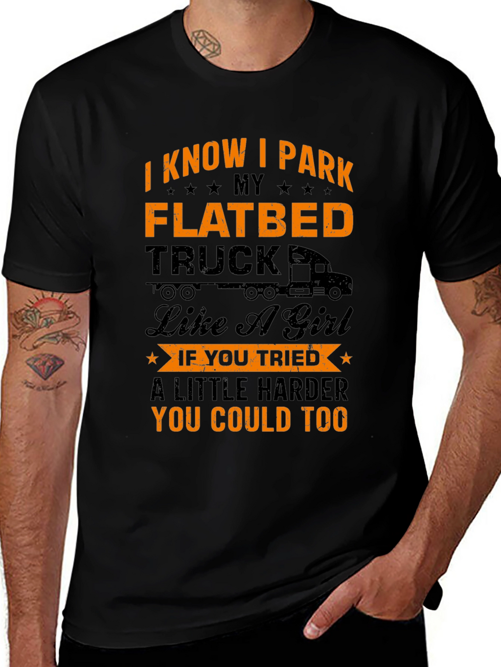 Funny Flatbed Truck Driver T-Shirt