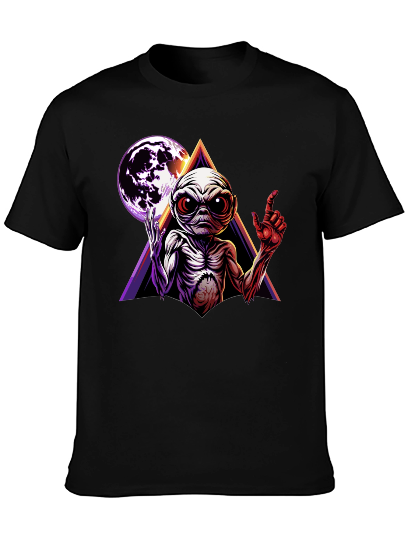 Alien Moon Triangle Graphic Tee