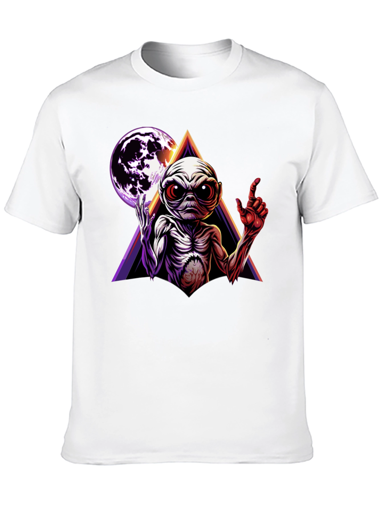 Alien Moon Triangle Graphic Tee