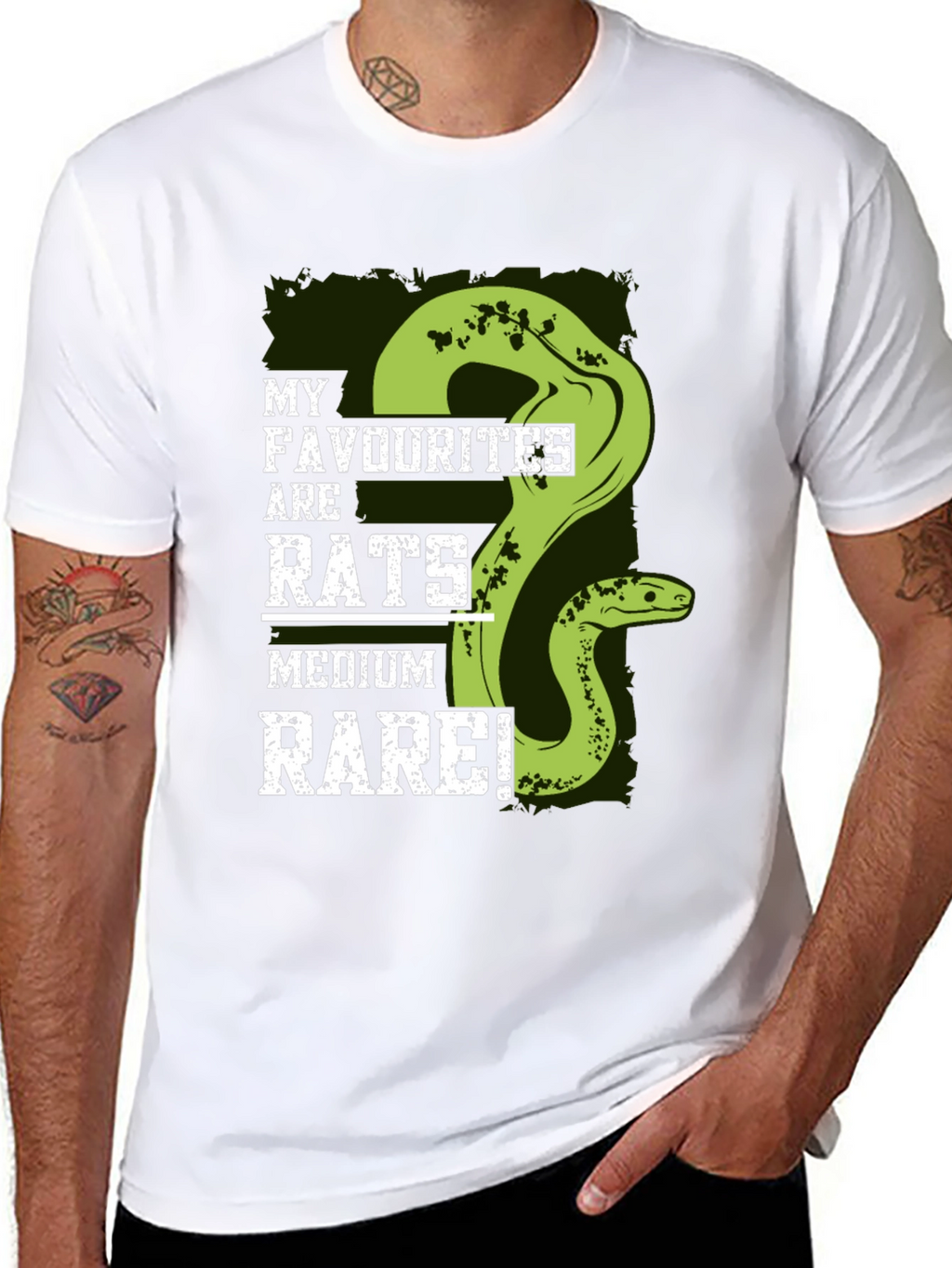 Rats Medium Rare Snake T-Shirt
