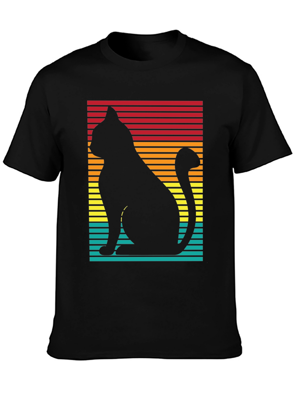 Retro Cat Silhouette T-Shirt