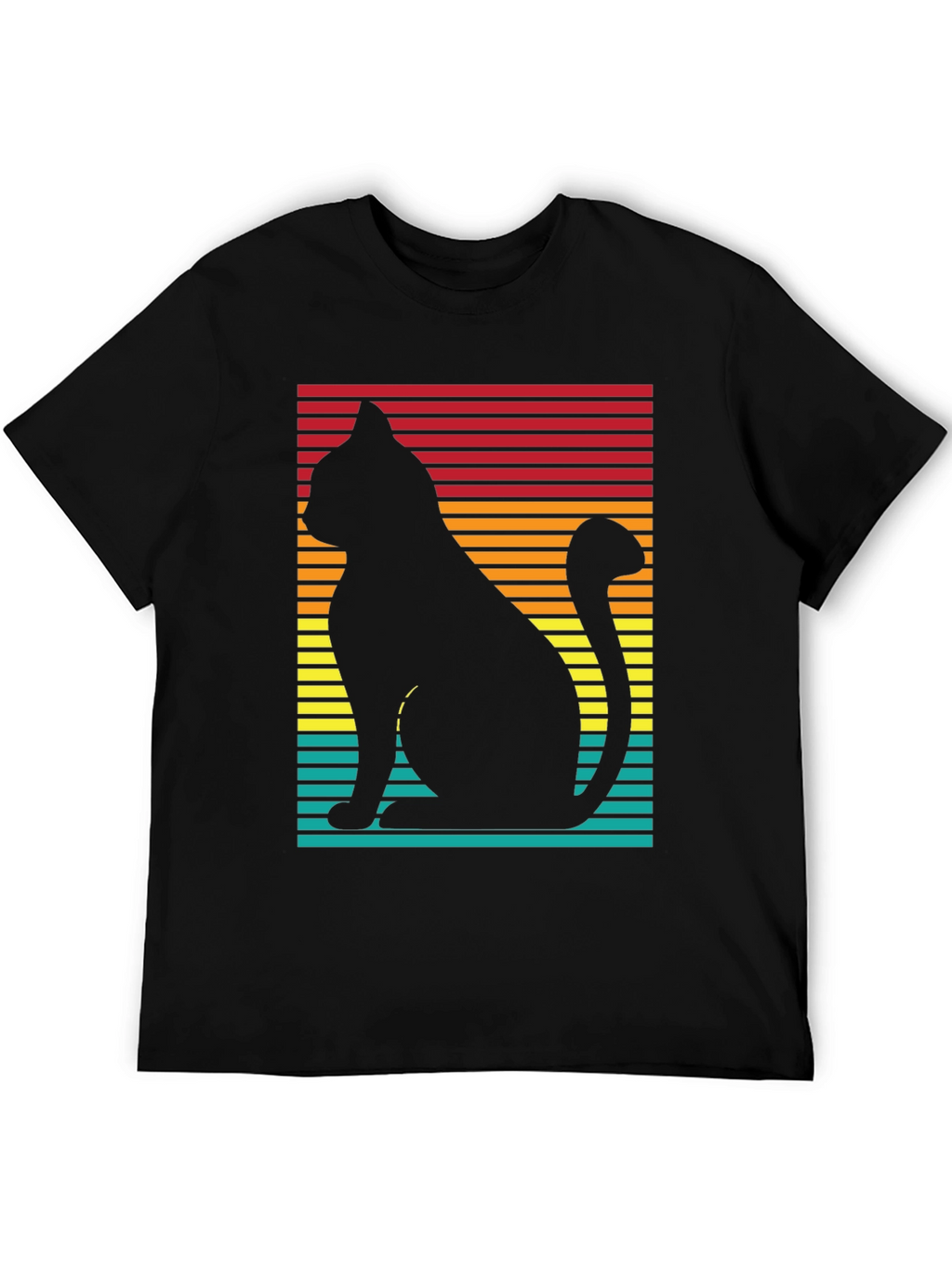 Retro Cat Silhouette T-Shirt