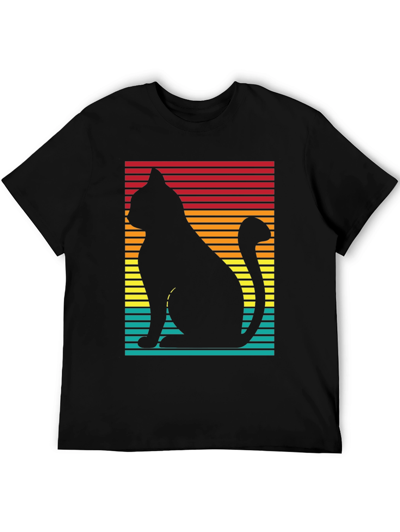 Retro Cat Silhouette T-Shirt