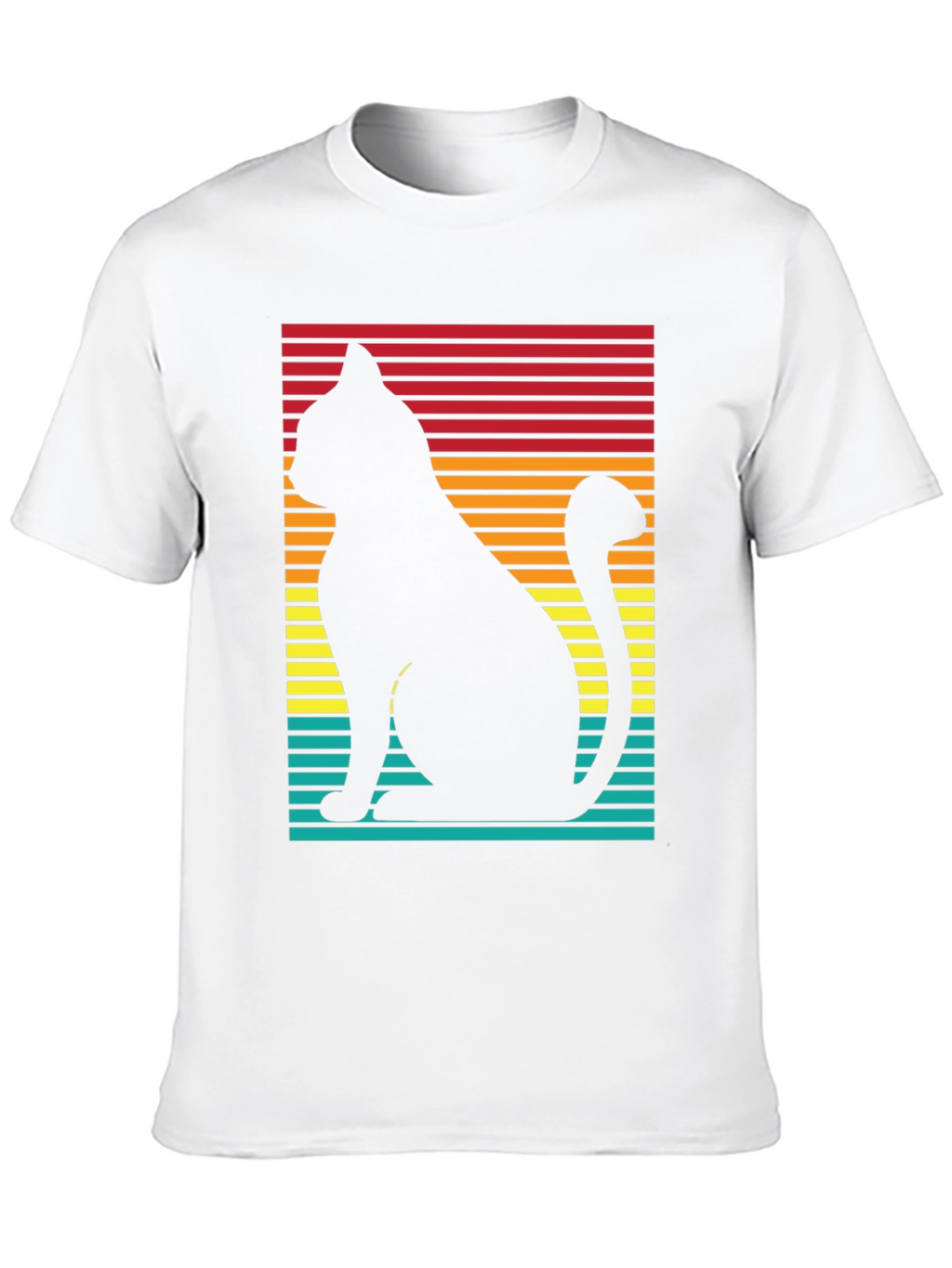 Retro Cat Silhouette T-Shirt