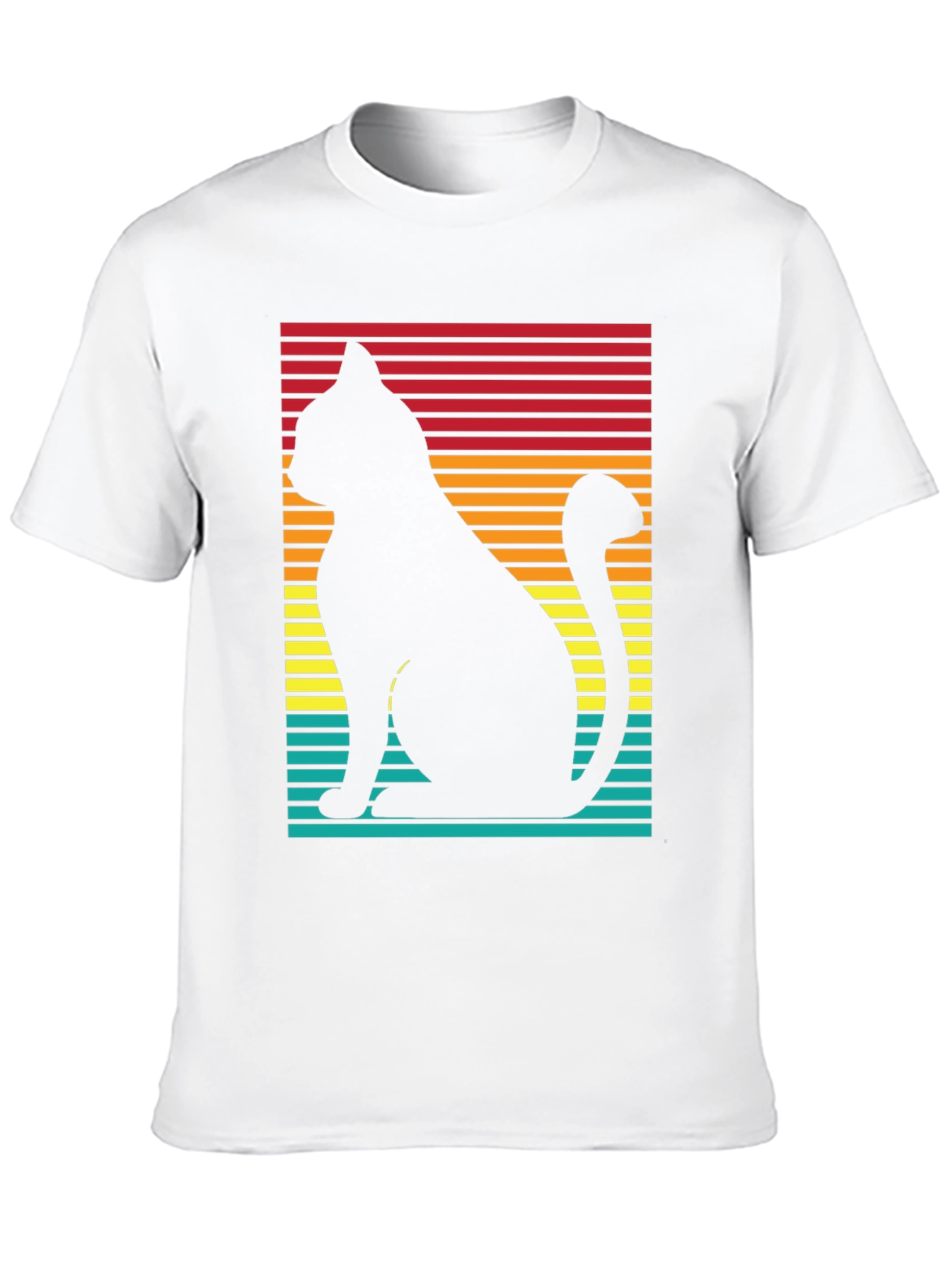 Retro Cat Silhouette T-Shirt