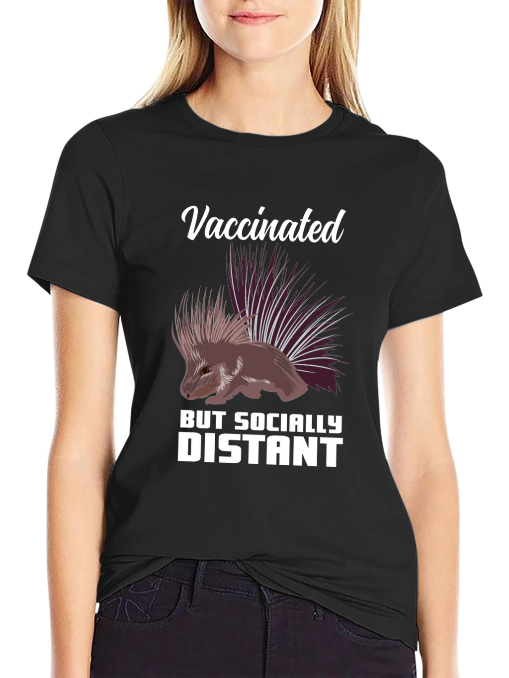 Vaccinated But Socially Distant Graphic Tee