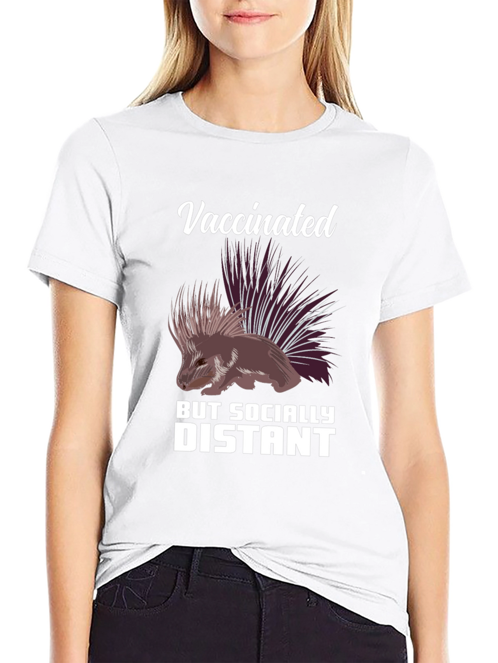 Vaccinated But Socially Distant Graphic Tee