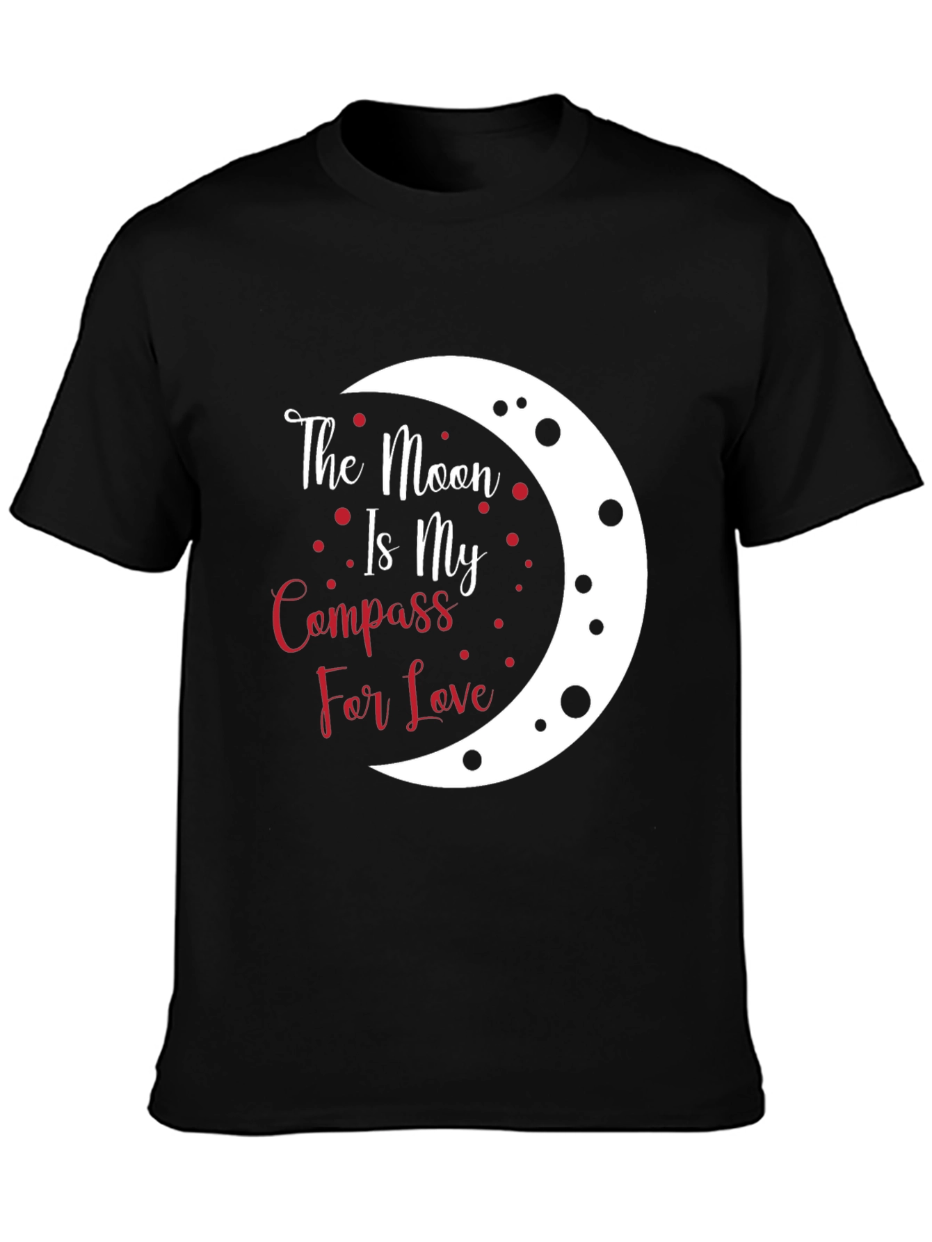 Moon Compass Love T-Shirt - Unique Graphic Tee