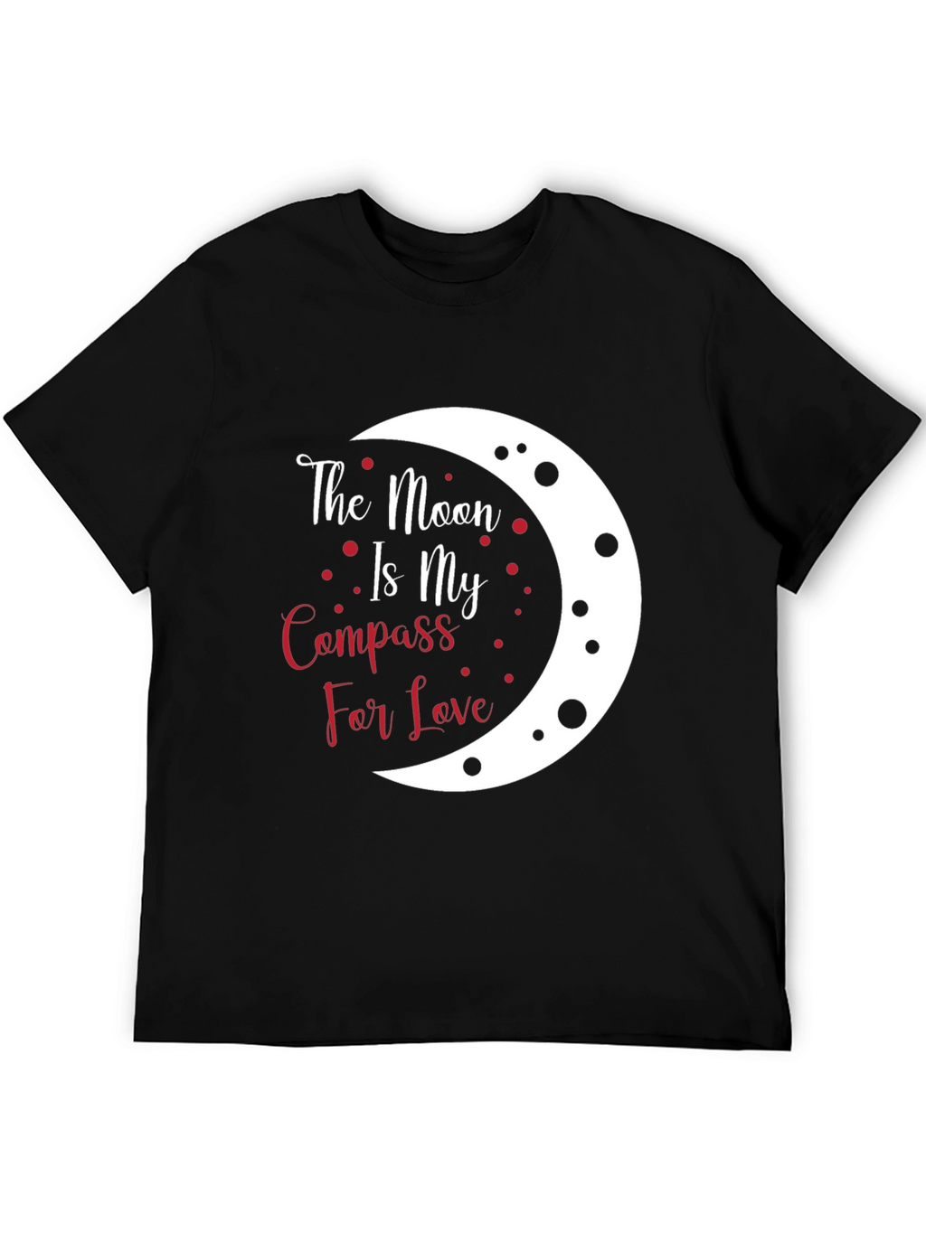 Moon Compass Love T-Shirt - Unique Graphic Tee