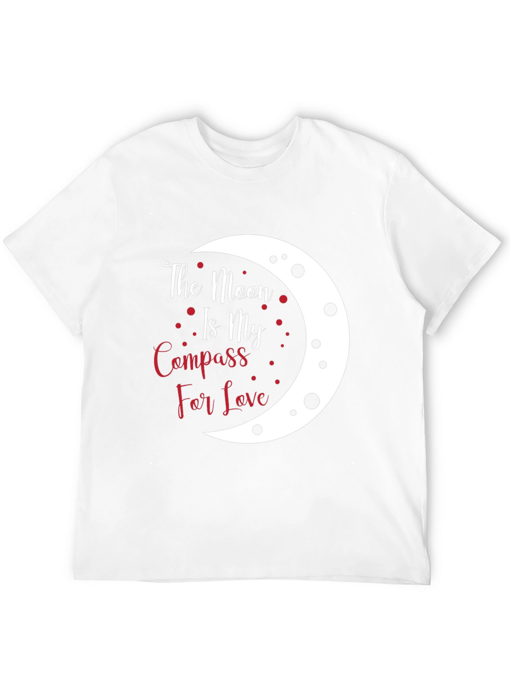 Moon Compass Love T-Shirt - Unique Graphic Tee
