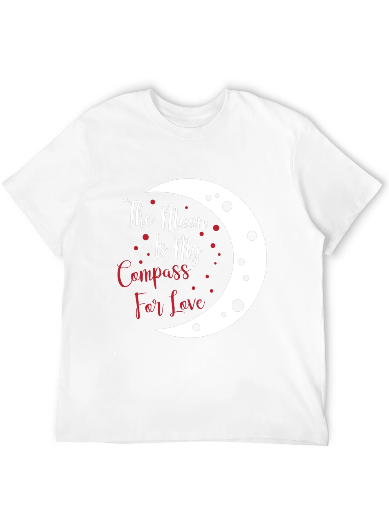 Moon Compass Love T-Shirt - Unique Graphic Tee