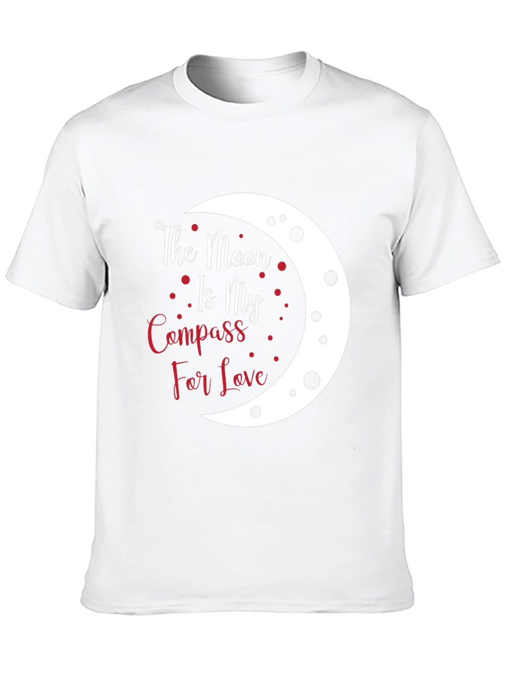 Moon Compass Love T-Shirt - Unique Graphic Tee