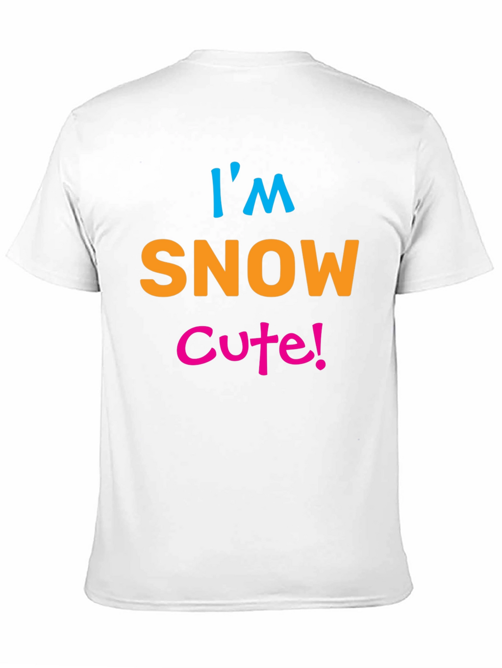 Im Snow Cute! Black Graphic Tee Shirt