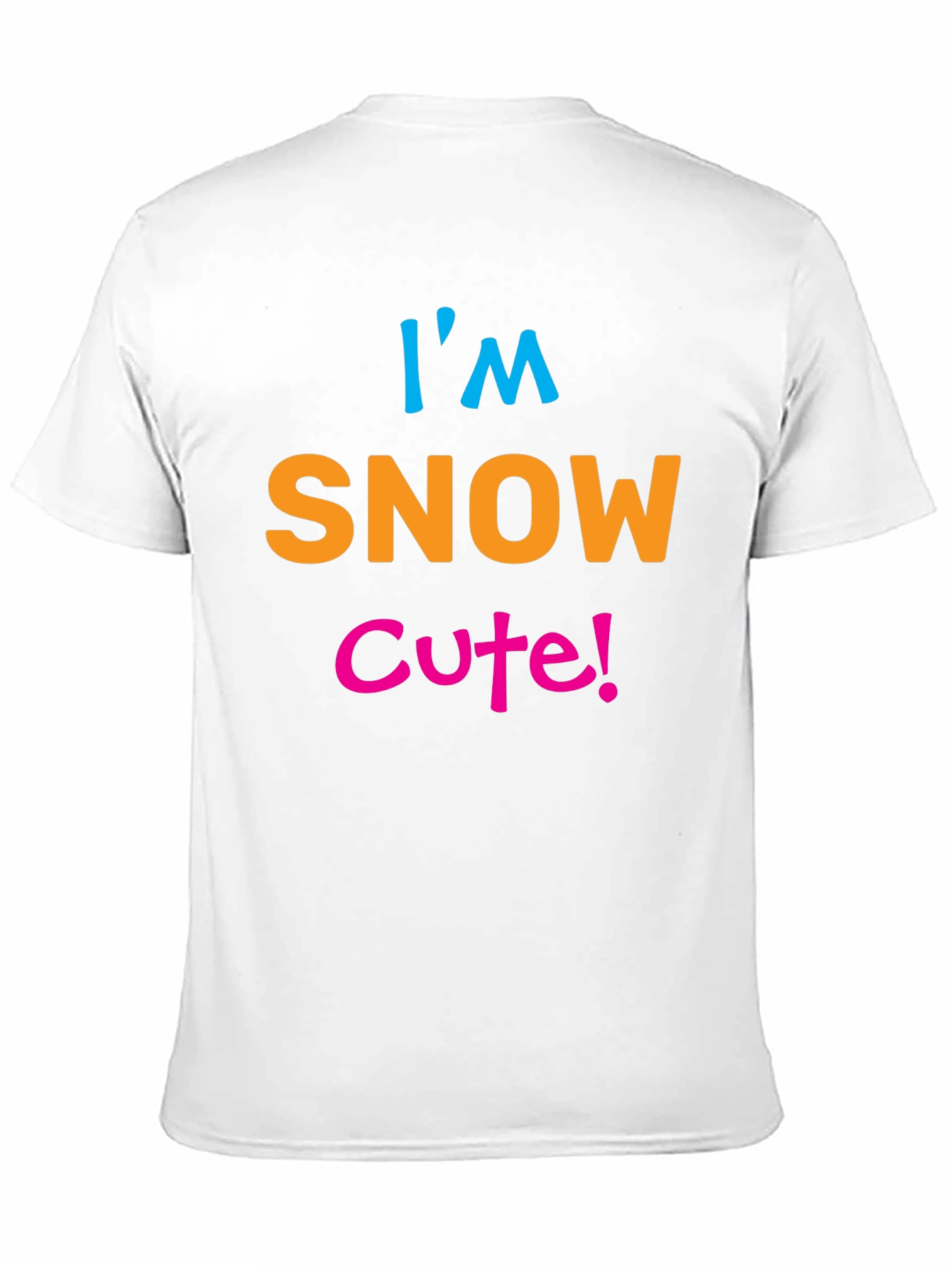 Im Snow Cute! Black Graphic Tee Shirt