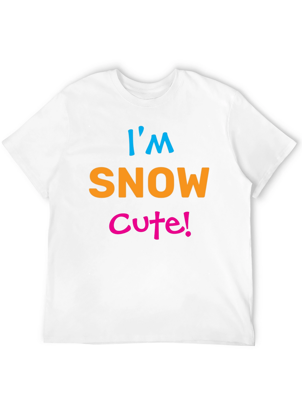 Im Snow Cute! Black Graphic Tee Shirt