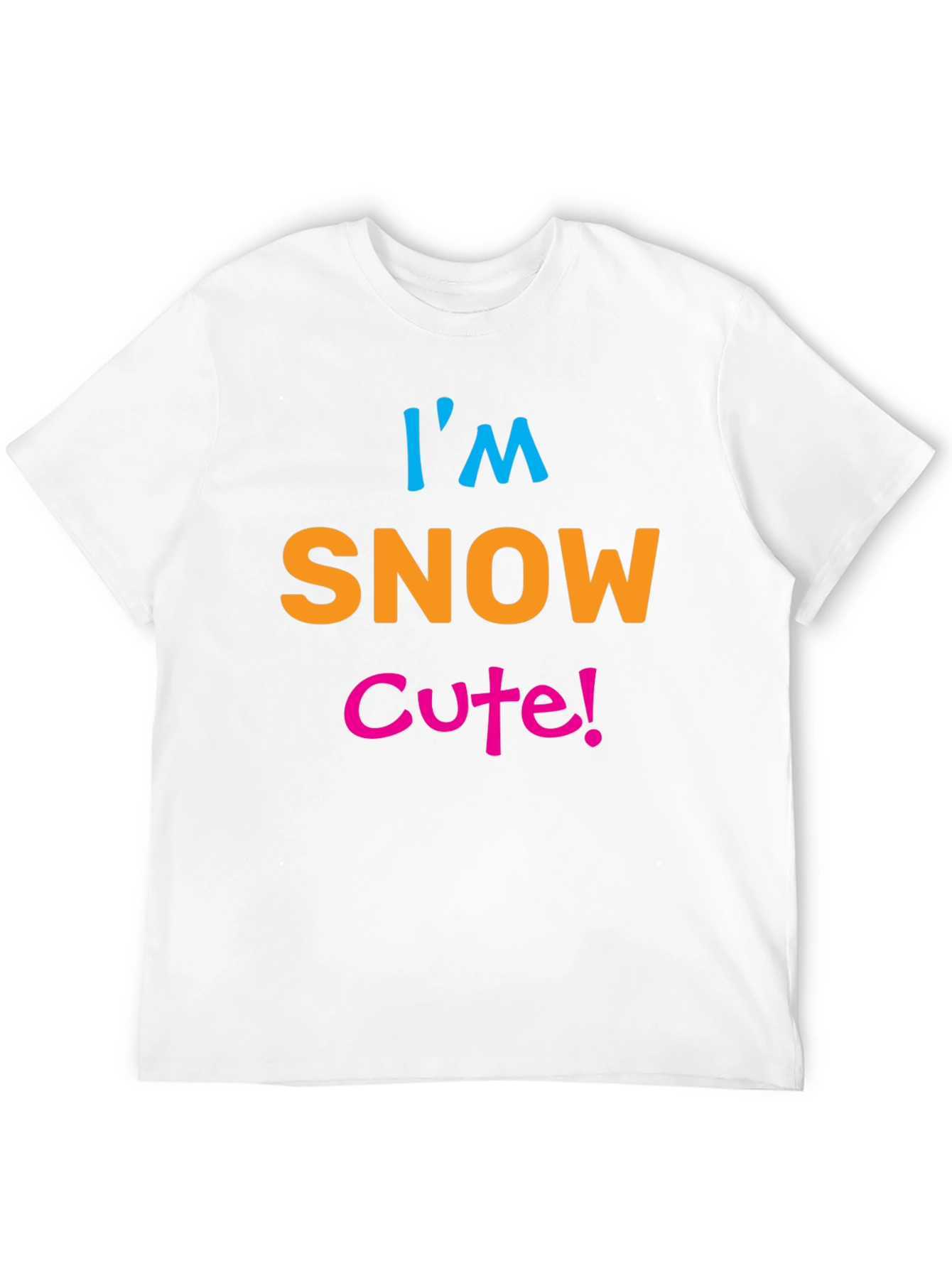 Im Snow Cute! Black Graphic Tee Shirt