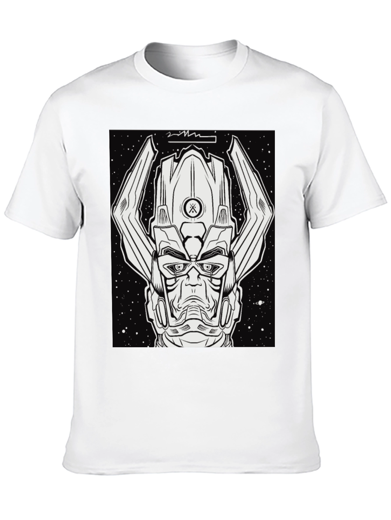 Galactus Graphic Tee - Black Comic Book Shirt