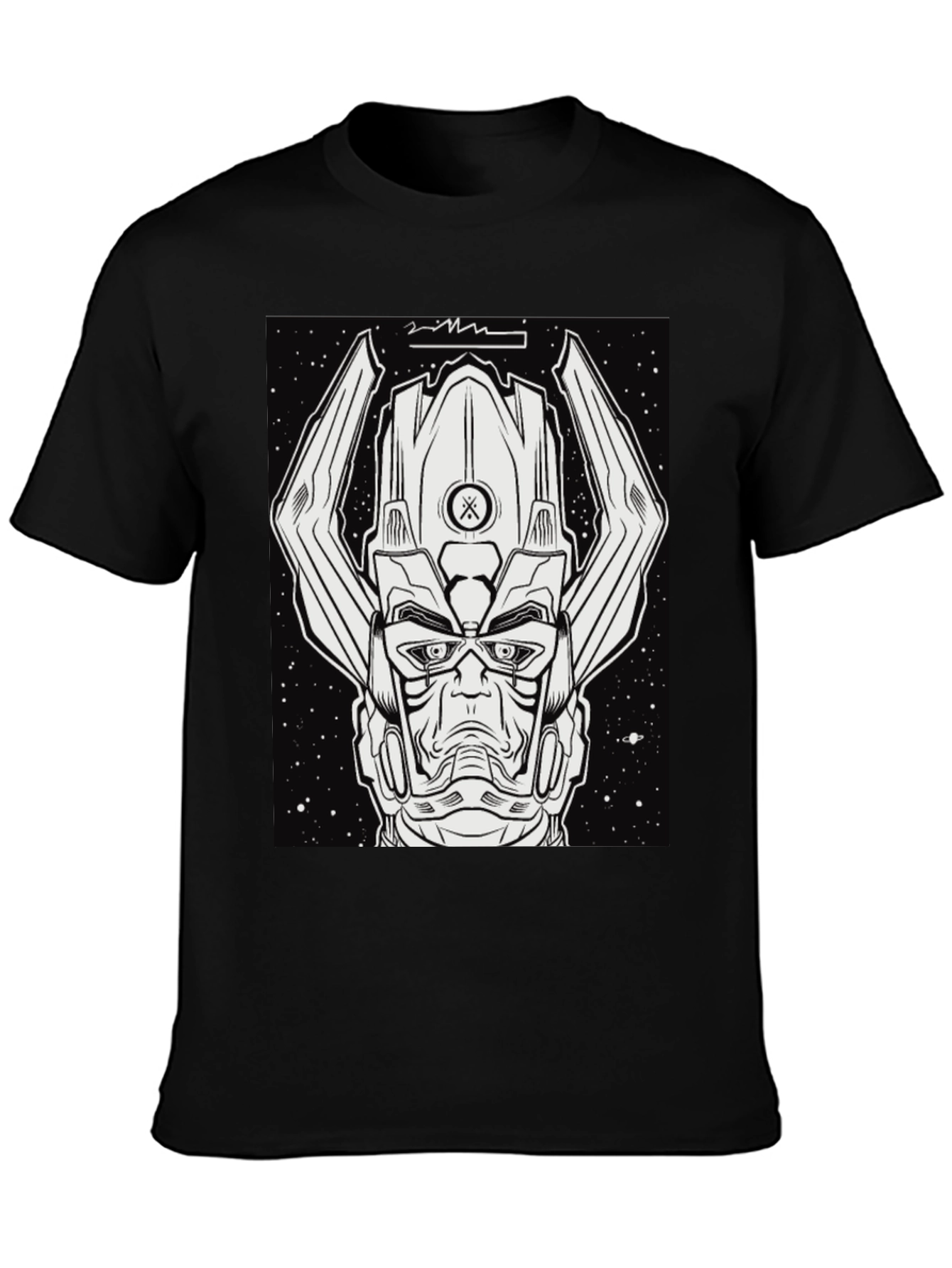 Galactus Graphic Tee - Black Comic Book Shirt