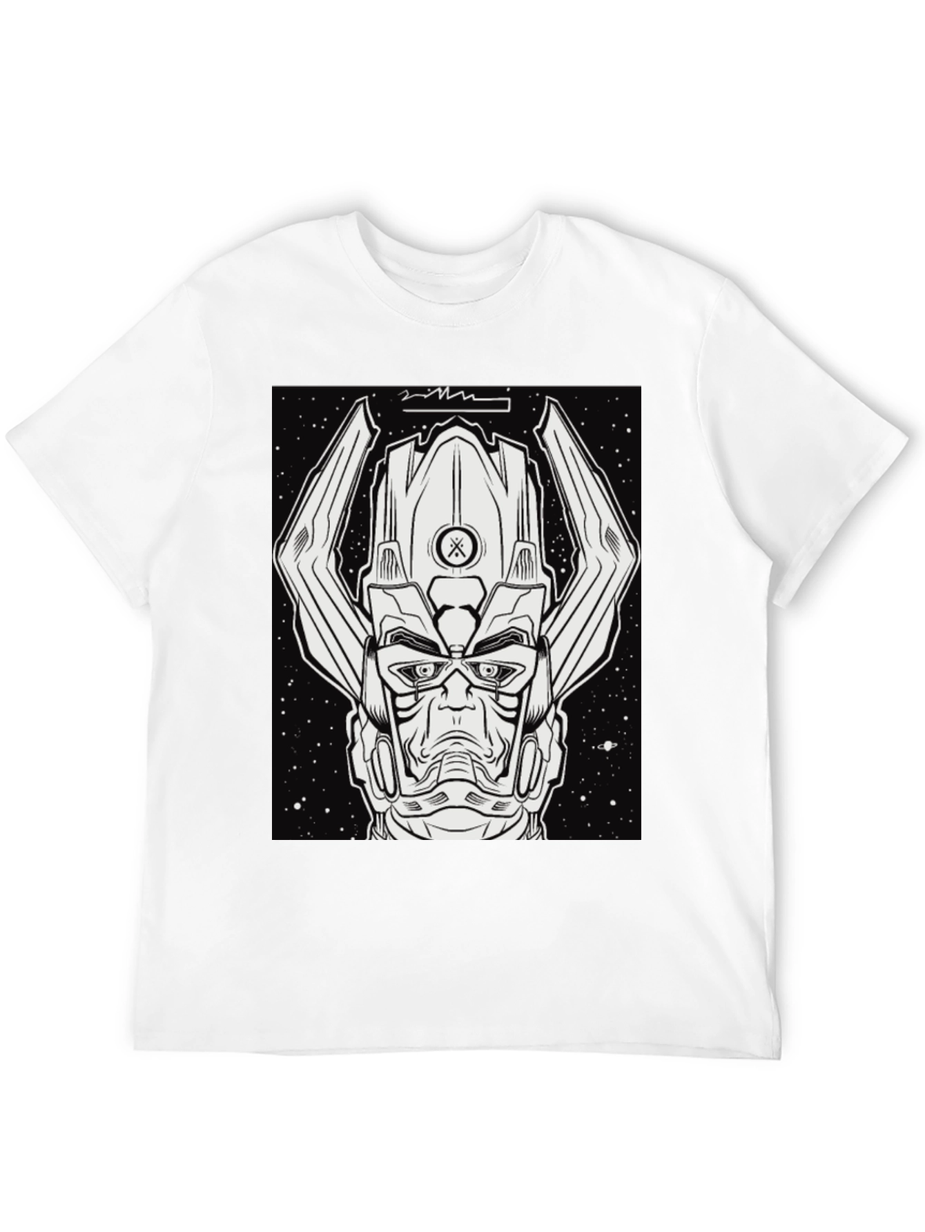 Galactus Graphic Tee - Black Comic Book Shirt