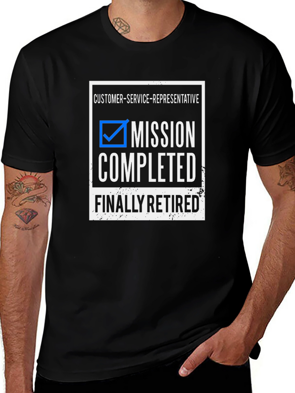 Mission Completed! Customer Service Retirement T-Shirt