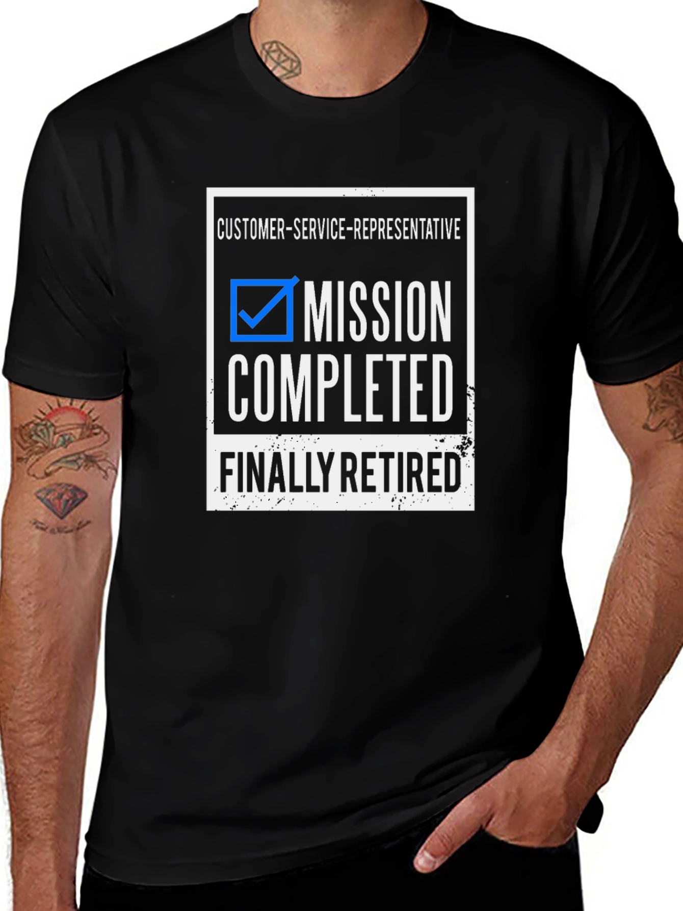 Mission Completed! Customer Service Retirement T-Shirt