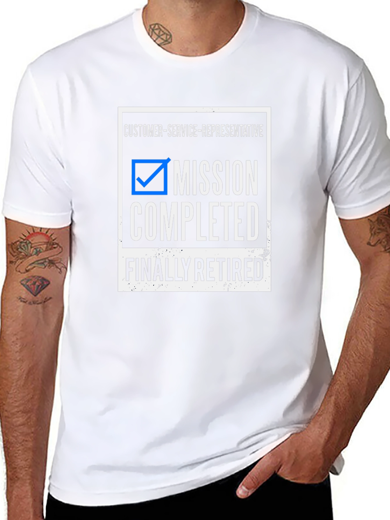 Mission Completed! Customer Service Retirement T-Shirt
