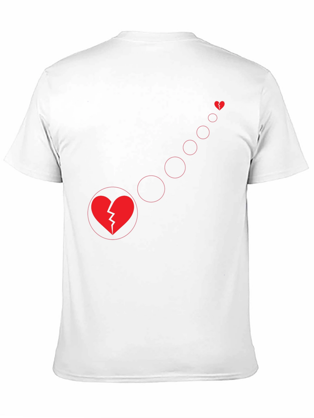 Broken Heart Evolution Black Graphic Tee