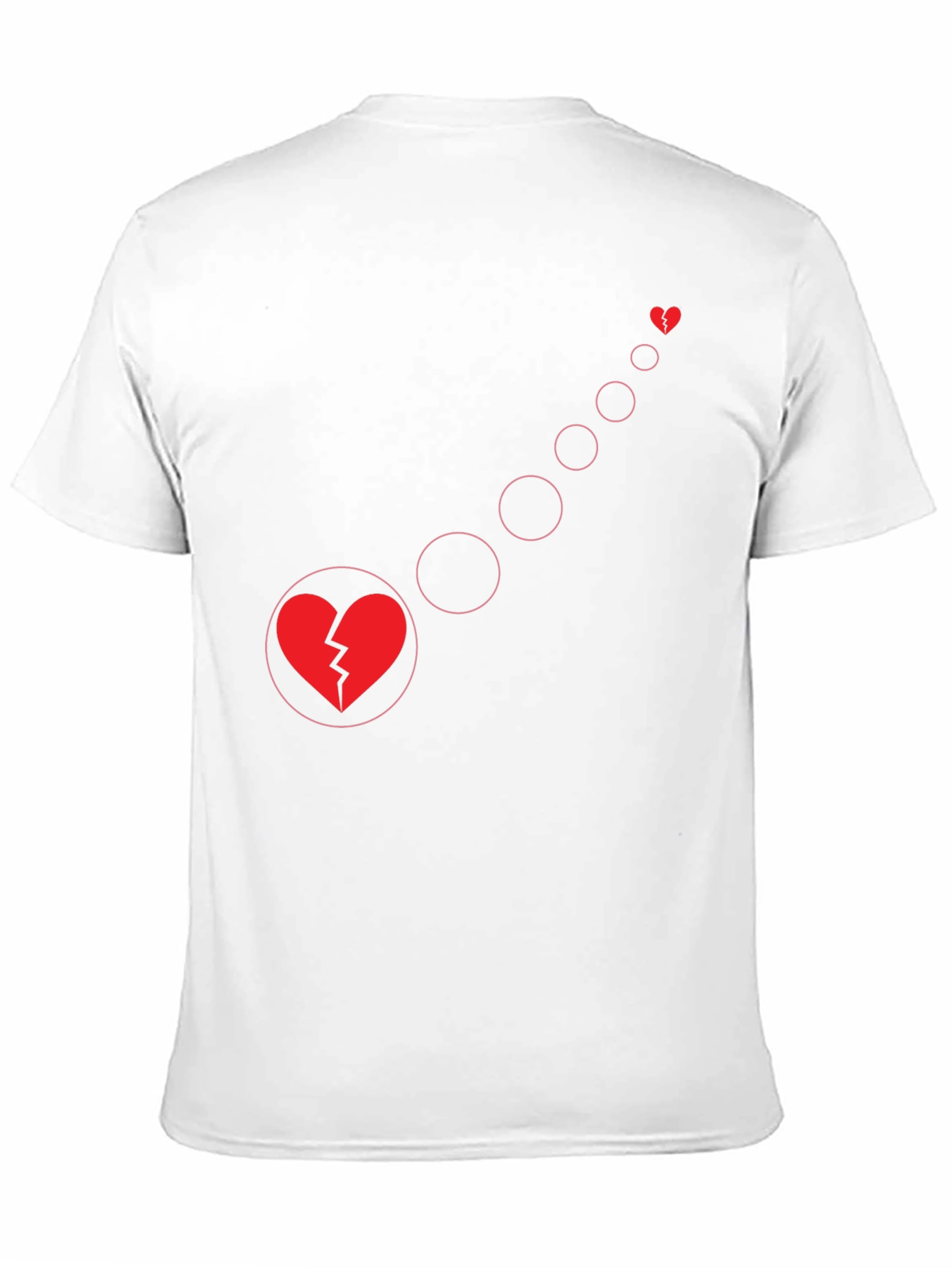 Broken Heart Evolution Black Graphic Tee