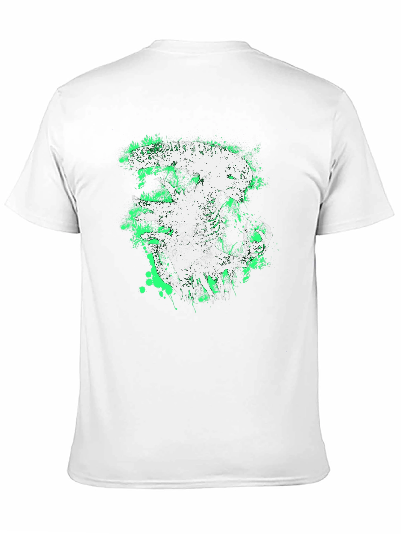 Alien Xenomorph Graphic Print Black T-Shirt