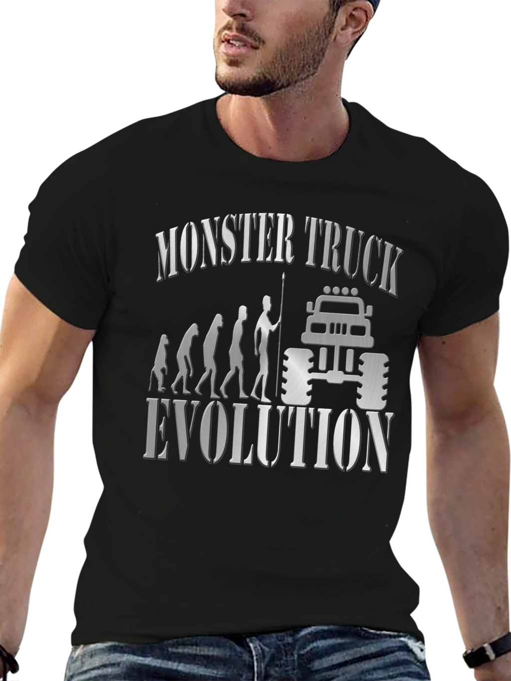 Monster Truck Evolution Graphic T-Shirt
