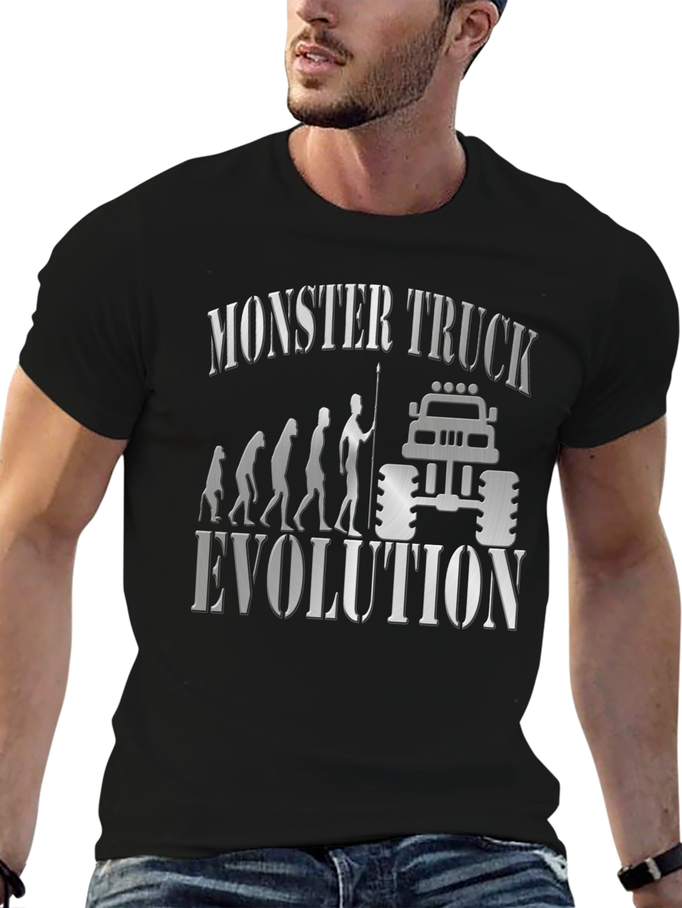 Monster Truck Evolution Graphic T-Shirt