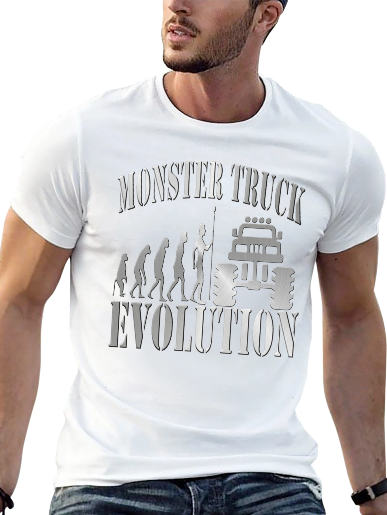 Monster Truck Evolution Graphic T-Shirt