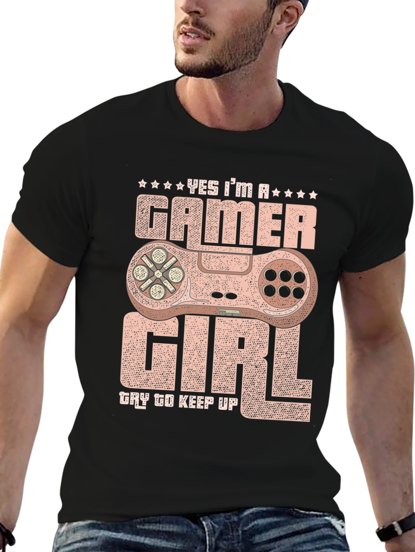 Gamer Girl Graphic T-Shirt - Yes Im A Gamer!