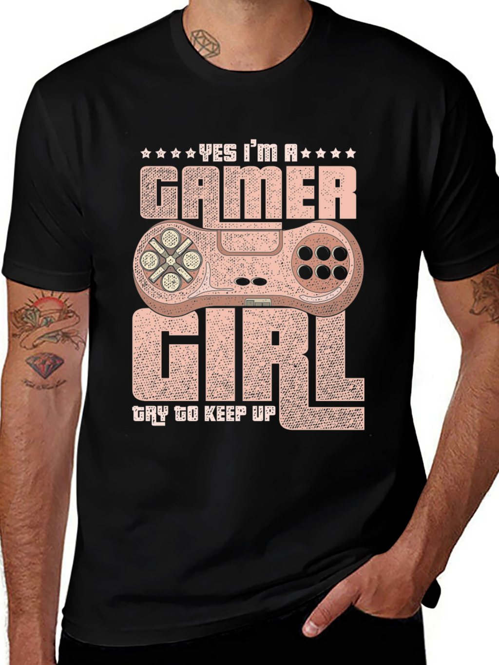 Gamer Girl Graphic T-Shirt - Yes Im A Gamer!