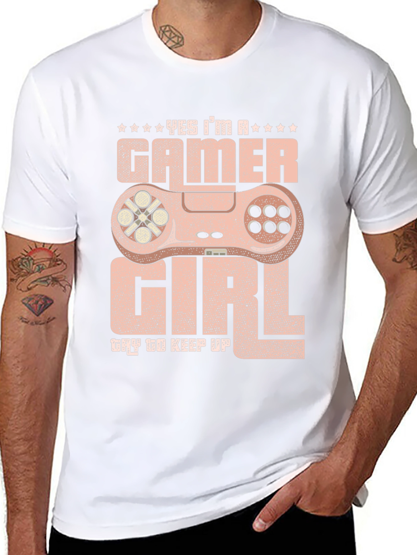 Gamer Girl Graphic T-Shirt - Yes Im A Gamer!