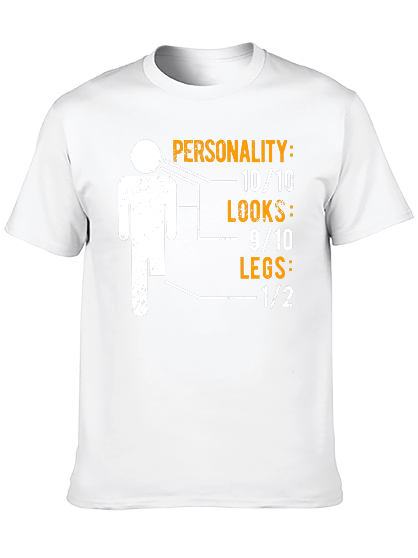 Funny One Legged Man Personality Graphic T-Shirt