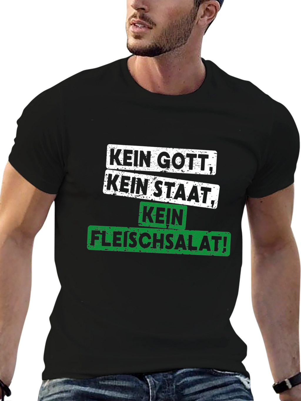 Kein Gott Kein Staat Kein Fleischsalat T-Shirt