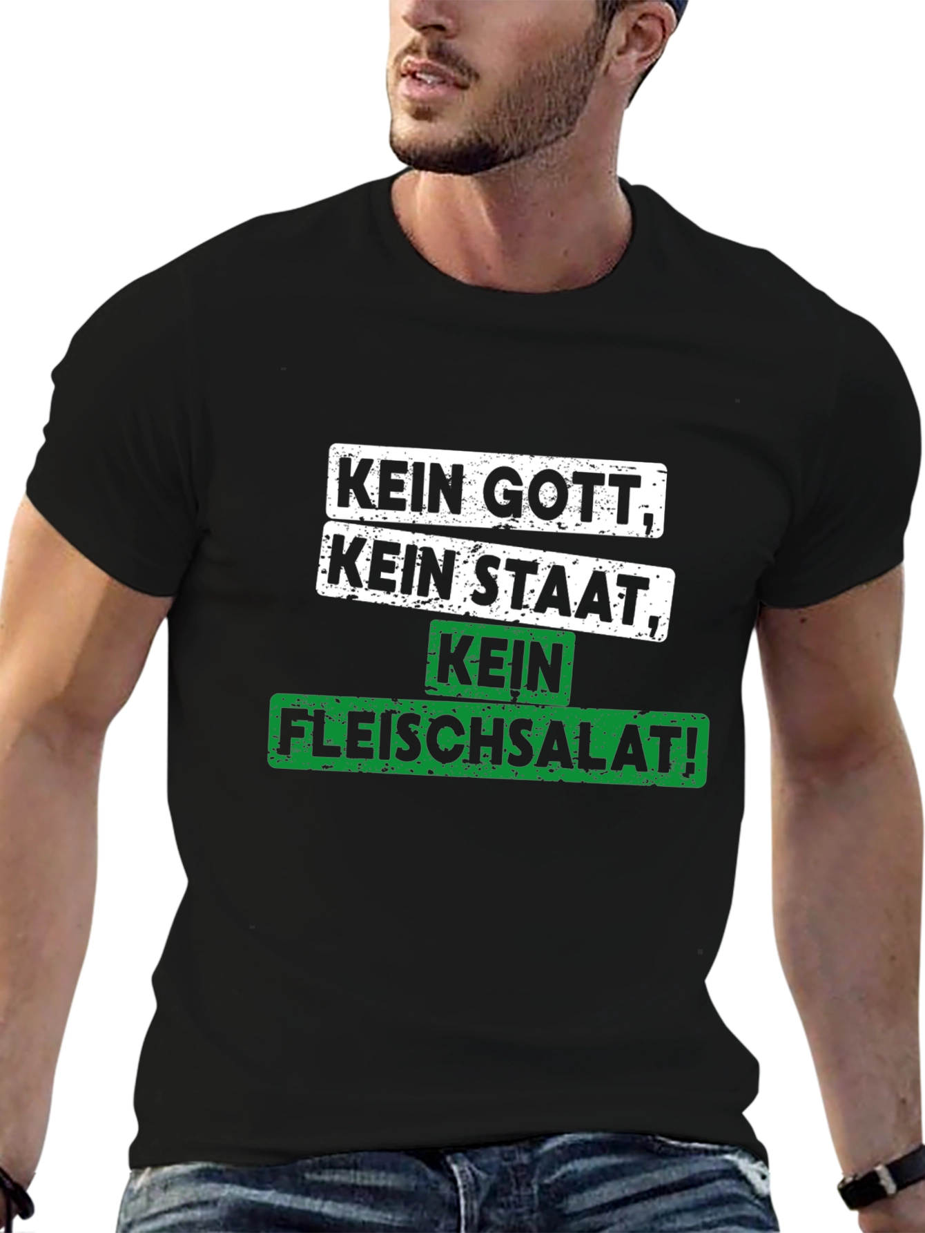 Kein Gott Kein Staat Kein Fleischsalat T-Shirt