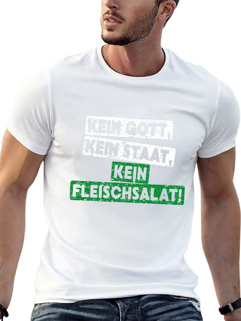 Kein Gott Kein Staat Kein Fleischsalat T-Shirt