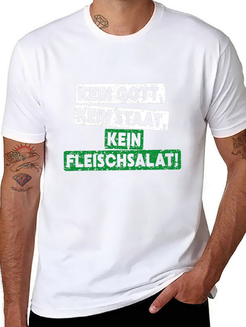 Kein Gott Kein Staat Kein Fleischsalat T-Shirt
