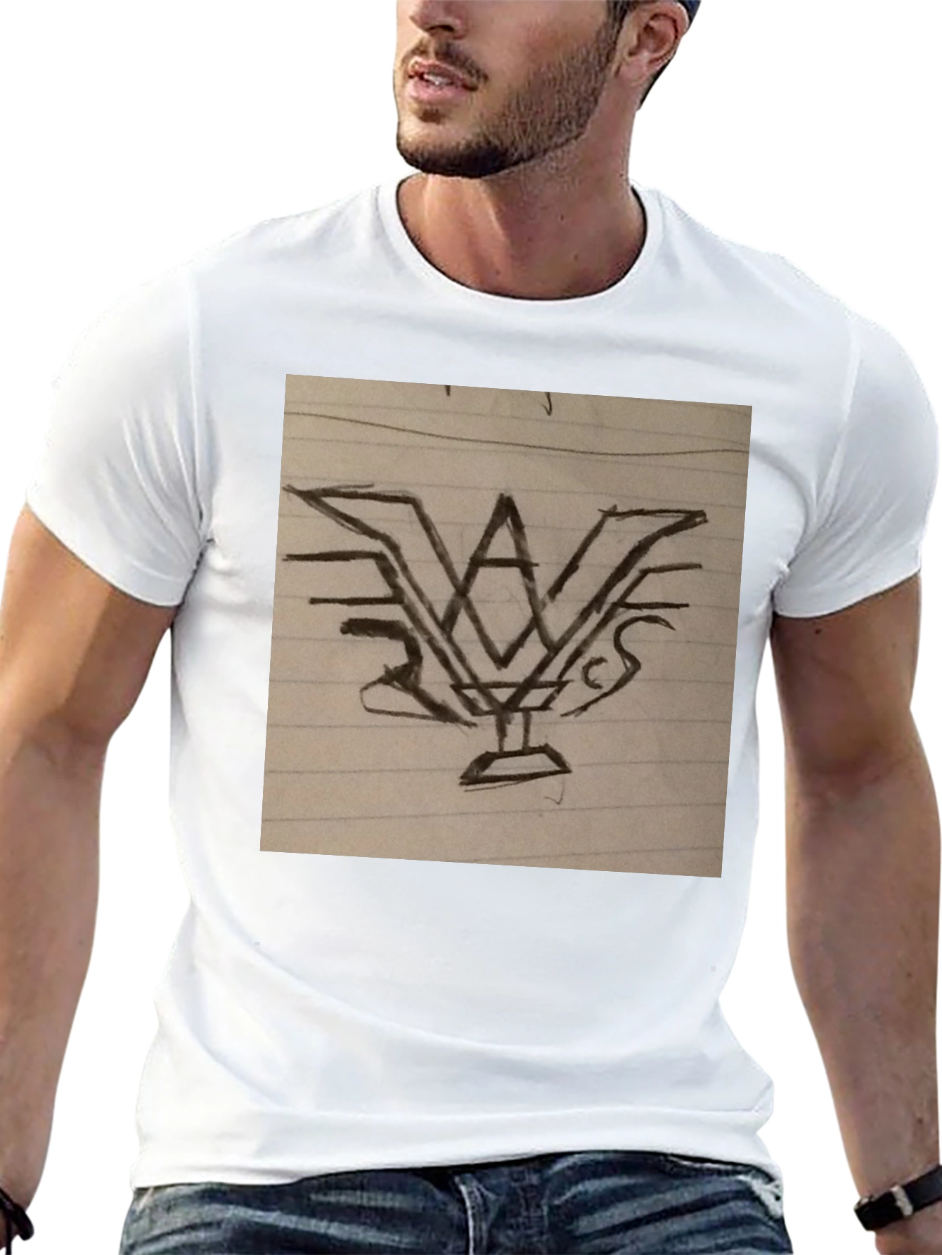 Abstract Graphic Print T-Shirt
