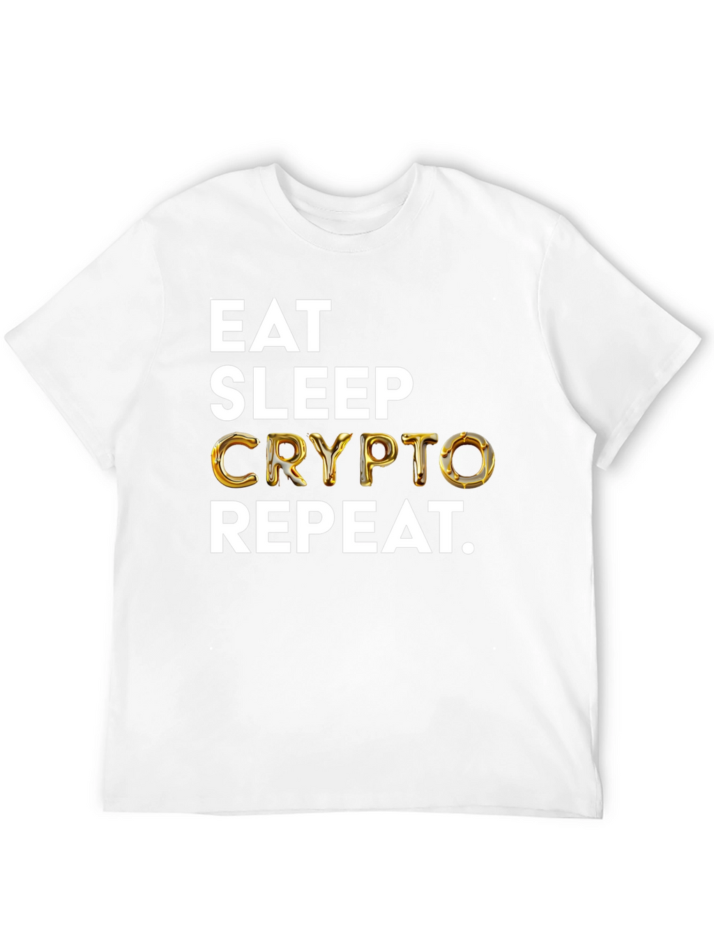 Eat Sleep Crypto Repeat Black T-Shirt